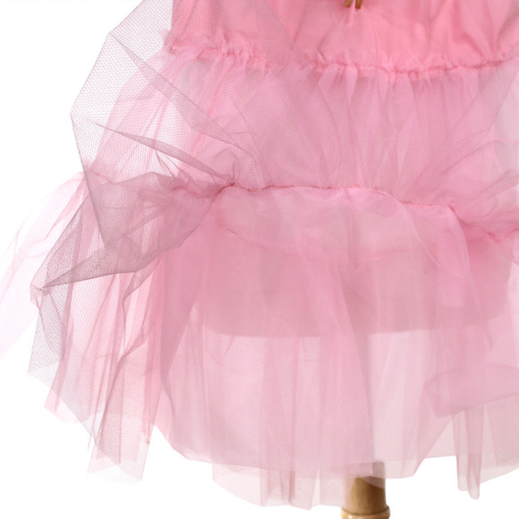 Child Size 50s Style Pink Crinoline Petticoat Tutu Slip W 22-28" L 19" - Hey Viv - Picture 4 of 5